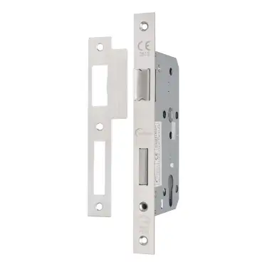 Click Here To Enlarge This Photo Of Eclipse 71410 DIN Euro Sashlock 60mm - &lpar;22mm Square Forend&rpar; - Satin Stainless Steel