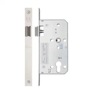 Eclipse 71411 DIN Latch 60mm - &lpar;22mm Square Forend&rpar; - Satin Stainless Steel