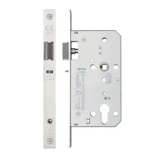 Eclipse 71414 DIN Nightlatch 60mm - &lpar;22mm Square Forend&rpar; - Satin Stainless Steel