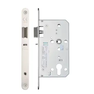 Eclipse 71424 DIN Nightlatch 60mm - &lpar;22mm Radius Forend&rpar; - Satin Stainless Steel