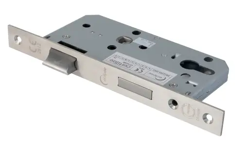 Click Here To Enlarge This Photo Of Eclipse 71430 DIN Euro Sashlock 55mm - &lpar;24mm Square Forend&rpar; - Satin Stainless Steel