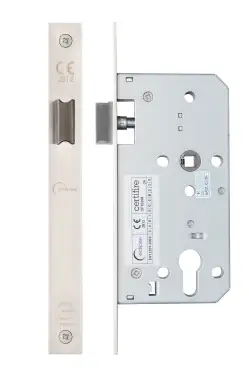Click Here To Enlarge This Photo Of Eclipse 71431 DIN Latch 55mm - &lpar;24mm Square Forend&rpar; - Satin Stainless Steel