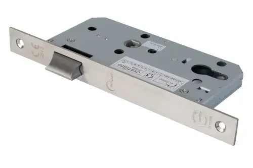 Click Here To Enlarge This Photo Of Eclipse 71431 DIN Latch 55mm - &lpar;24mm Square Forend&rpar; - Satin Stainless Steel