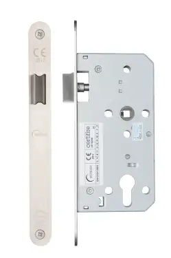 Click Here To Enlarge This Photo Of Eclipse 71441 DIN Latch 55mm - &lpar;24mm Radius Forend&rpar; - Satin Stainless Steel