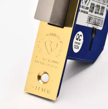 Click Here To Enlarge This Photo Of TSSRETROMDL3B - TSS Retro Fit British Standard 5 Lever Mortice Deadlock 79mm Polished Brass &lpar;Chubb 3G114E&rpar;