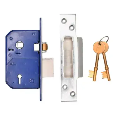 Click Here To Enlarge This Photo Of TSSRETROMSL25S - TSS Retro Fit British Standard 5 Lever Mortice Sashlock 67mm Satin Chrome &lpar;Chubb 3K74E&rpar;