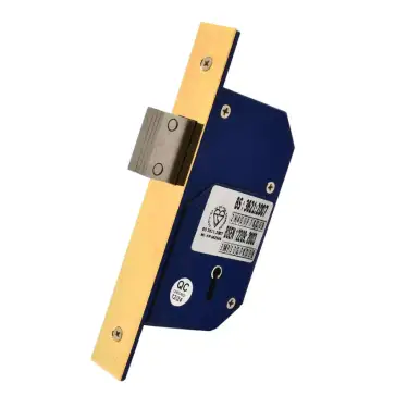 Click Here To Enlarge This Photo Of TSSRETROUPMDL3B - TSS British Standard Retro Fit 5 Lever Upright Mortice Deadlock 73mm Polished Brass &lpar;Chubb 3G110&rpar;
