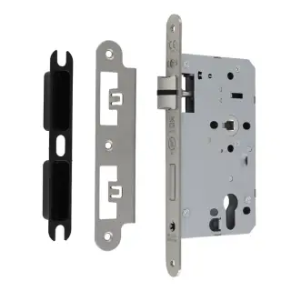 DLX7260EPSSS&sol;R - Carlisle Brass Eurospec DIN Euro Sashlock 60mm Backset &lpar;Radius Forend&rpar; - Satin Stainless Steel