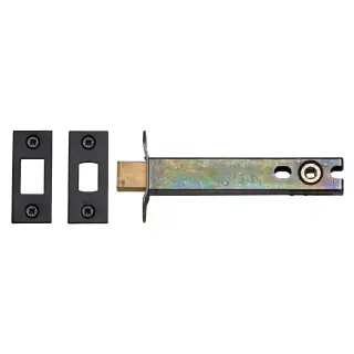 YKBDB5N-BLK M&period;Marcus York Architectural Tubular Bathroom Deadbolt 5" Matt  Black Finish