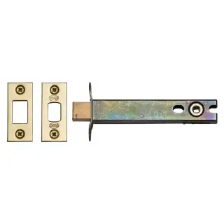 YKBDB5N-PB M&period;Marcus York Architectural Tubular Bathroom Deadbolt 5" Polished Brass Finish