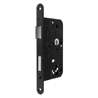 AR910-R-60-BLK Hoppe Arrone DIN Mortice Sashlock Case Radius Forend &lpar;60mm Backset&rpar; - Matt Black &lpar;50015436&rpar;