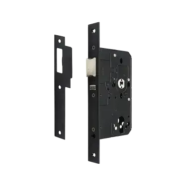 Click Here To Enlarge This Photo Of AR914-S-60-BLK Hoppe Arrone DIN Mortice Nightlatch Case Square Forend &lpar;60mm Backset&rpar; - Matt Black &lpar;50026197&rpar;
