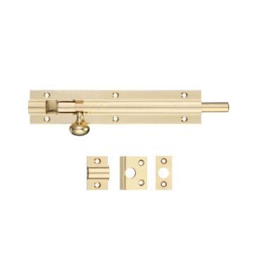 Click Here To Enlarge This Photo Of FB57 - Zoo Hardware Fulton & Bray Architectural Barrel Bolt 150mm x 30mm Polished Brass