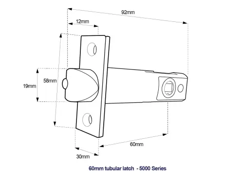 Click Here To Enlarge This Photo Of BORG Locks BL5051 SC Medium&sol;Heavy Duty Back to Back Digital Lock &lpar;Round Bar&rpar; with Free Passage Mode &lpar;60mm Latch&rpar; - Satin Chrome