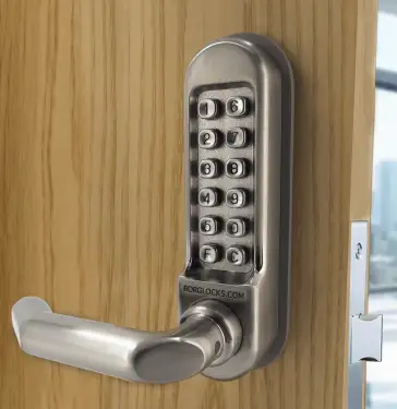 Click Here To Enlarge This Photo Of BORG Locks BL5053 SS Medium&sol;Heavy Duty Back to Back Digital Lock &lpar;Round Bar&rpar; with Free Passage Mode &lpar;60x72mm Euro Profile Lockcase&rpar; - Stainless Steel