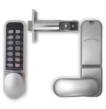 Click Here To Enlarge This Photo Of BORG Locks BL2001 ECP SC Light Duty Digital Lock with Easicode Pro Coding Chamber &lpar;60mm Latch&rpar; - Satin Chrome