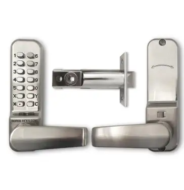 Click Here To Enlarge This Photo Of BORG Locks BL2401 ECP SS Medium Duty Digital Lock with Holdback Function & Easicode Pro Coding Chamber &lpar;60mm Latch&rpar; - Stainless Steel