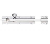 FB60CP - Zoo Hardware Fulton & Bray Architectural Barrel Bolt 100mm x 38mm Polished Chrome