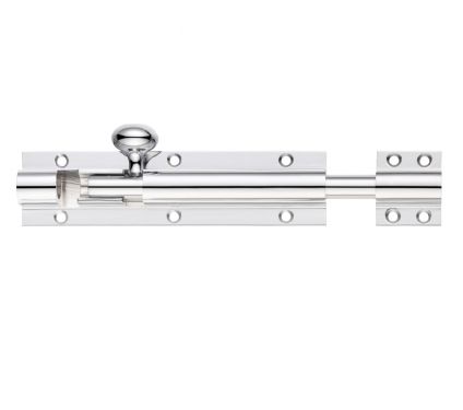 Click Here To Enlarge This Photo Of FB62CP - Zoo Hardware Fulton & Bray Architectural Barrel Bolt 200mm x 38mm Polished Chrome