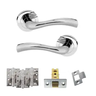 Click Here To Enlarge This Photo Of Atlantic - S35RPC STATUS Texas Door Handle Pack - Polished Chrome