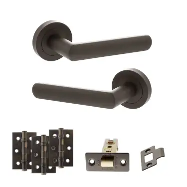 Click Here To Enlarge This Photo Of Atlantic - S42RUDB STATUS Carolina Door Handle Pack - Urban Dark Bronze