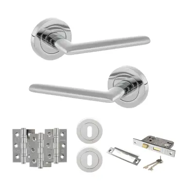 Click Here To Enlarge This Photo Of Atlantic - S43RPC STATUS Alabama Door Handle Pack - Polished Chrome