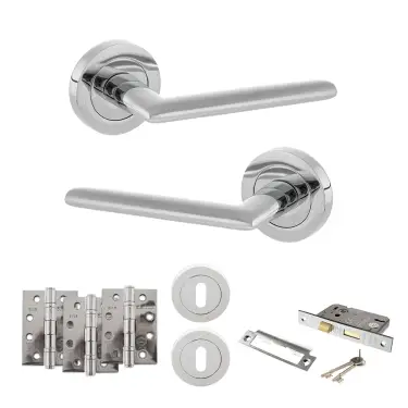 Click Here To Enlarge This Photo Of Atlantic - S43RPC STATUS Alabama Door Handle Pack - Polished Chrome
