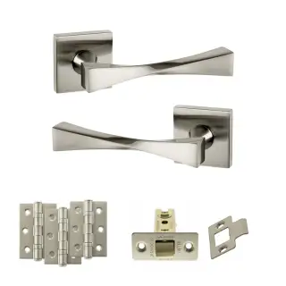 Atlantic - SP190SN Senza Pari Guido Door Handle Pack - Satin Nickel