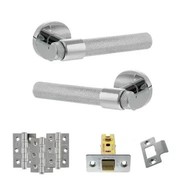 Click Here To Enlarge This Photo Of Atlantic - SPR160PC Senza Pari Andretta Door Handle Pack - Polished Chrome