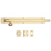 FB64 - Zoo Hardware Fulton & Bray Architectural Barrel Bolt 450mm x 38mm Polished Brass