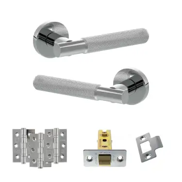Click Here To Enlarge This Photo Of Atlantic - SPR170PC Senza Pari Rosarno Door Handle Pack - Polished Chrome