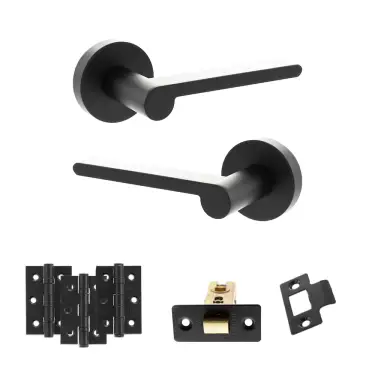 Click Here To Enlarge This Photo Of Atlantic - SPRO218MB Senza Pari Darrio Door Handle Pack - Matt Black