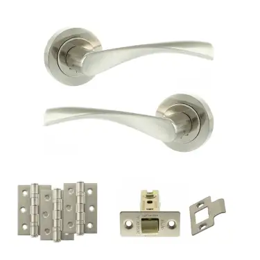 Click Here To Enlarge This Photo Of Atlantic - ECO20SNNP Eco Aqua Door Handle Pack - Satin Nickel&sol;Nickel Plate