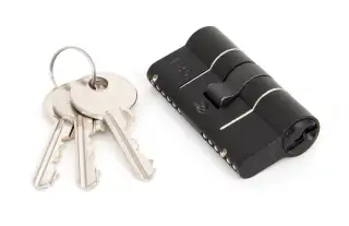90227 From The Anvil Black 30&sol;30mm Euro Profile Double Cylinder