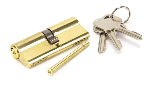 Click Here To Enlarge This Photo Of 91855 From The Anvil Brass 40&sol;40 Euro Profile Double Cylinder