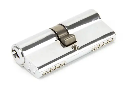 Click Here To Enlarge This Photo Of 91858 From The Anvil Polished Chrome 35&sol;35 Euro Profile Double Cylinder
