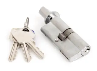 90214 From The Anvil Satin Chrome 35&sol;35 Euro Profile Cylinder & Turn