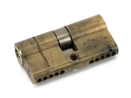 Click Here To Enlarge This Photo Of 45803 From The Anvil Aged Brass 30&sol;30 5pin Euro Profile Double Cylinder