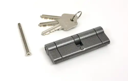 Click Here To Enlarge This Photo Of 45818 From The Anvil Pewter 45&sol;45 5pin Euro Profile Double Cylinder
