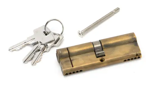 Click Here To Enlarge This Photo Of 45819 From The Anvil Aged Brass 45&sol;45 5pin Euro Profile Double Cylinder