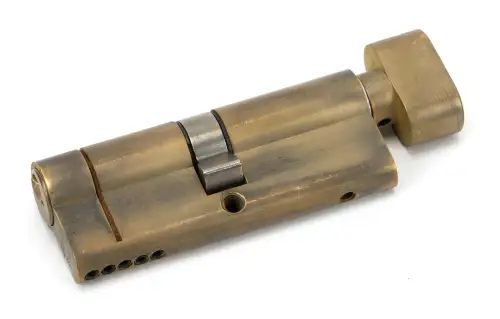 Click Here To Enlarge This Photo Of 45851 From The Anvil Aged Brass 40&sol;40 5pin Euro Profile Cylinder & Turn