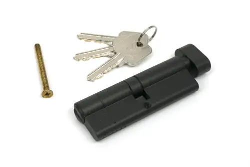 Click Here To Enlarge This Photo Of 45860 From The Anvil Aged Bronze 45&sol;45 5pin Euro Profile Cylinder & Turn