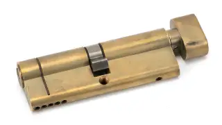 45863 From The Anvil Aged Brass 45&sol;45 5pin Euro Profile Cylinder & Turn