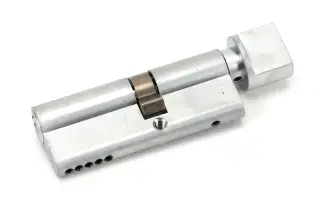 46262 From The Anvil Satin Chrome 35T&sol;45 5pin Euro Profile Cylinder & Turn