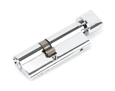Click Here To Enlarge This Photo Of 46264 From The Anvil Polished Chrome 35&sol;45T 5pin Euro Profile Cylinder & Turn