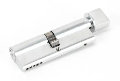 Click Here To Enlarge This Photo Of 46267 From The Anvil Polished Chrome 45&sol;45 5pin Euro Profile Cylinder & Turn