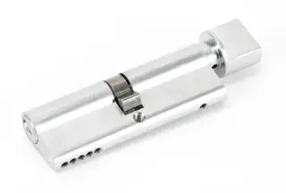 46267 From The Anvil Polished Chrome 45&sol;45 5pin Euro Profile Cylinder & Turn