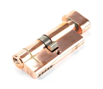 Click Here To Enlarge This Photo Of 45845 From The Anvil Polished Bronze 35&sol;35 5pin Euro Profile Cylinder & Turn