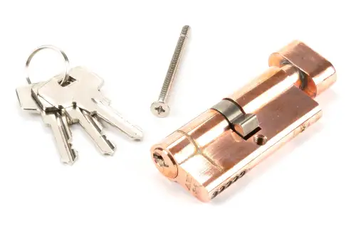 Click Here To Enlarge This Photo Of 45845 From The Anvil Polished Bronze 35&sol;35 5pin Euro Profile Cylinder & Turn