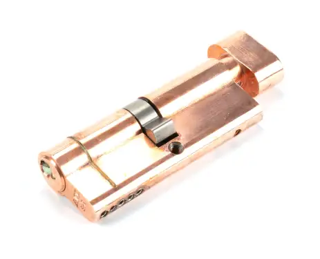 Click Here To Enlarge This Photo Of 45849 From The Anvil Polished Bronze 40&sol;40 5pin Euro Profile Cylinder & Turn